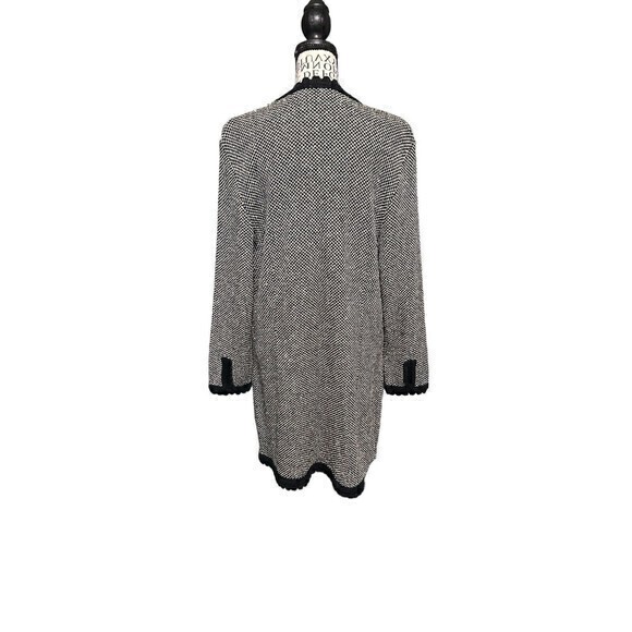 French Rags Long Maxi Open Cardigan Size 2 Oversized With Pockets Blac… - Picture 4 of 6